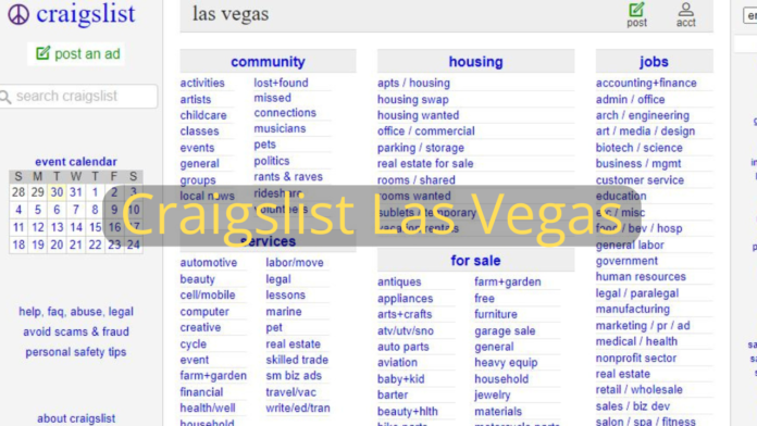 Craigslist Las Vegas: Complete Guide For Online Ads Forum